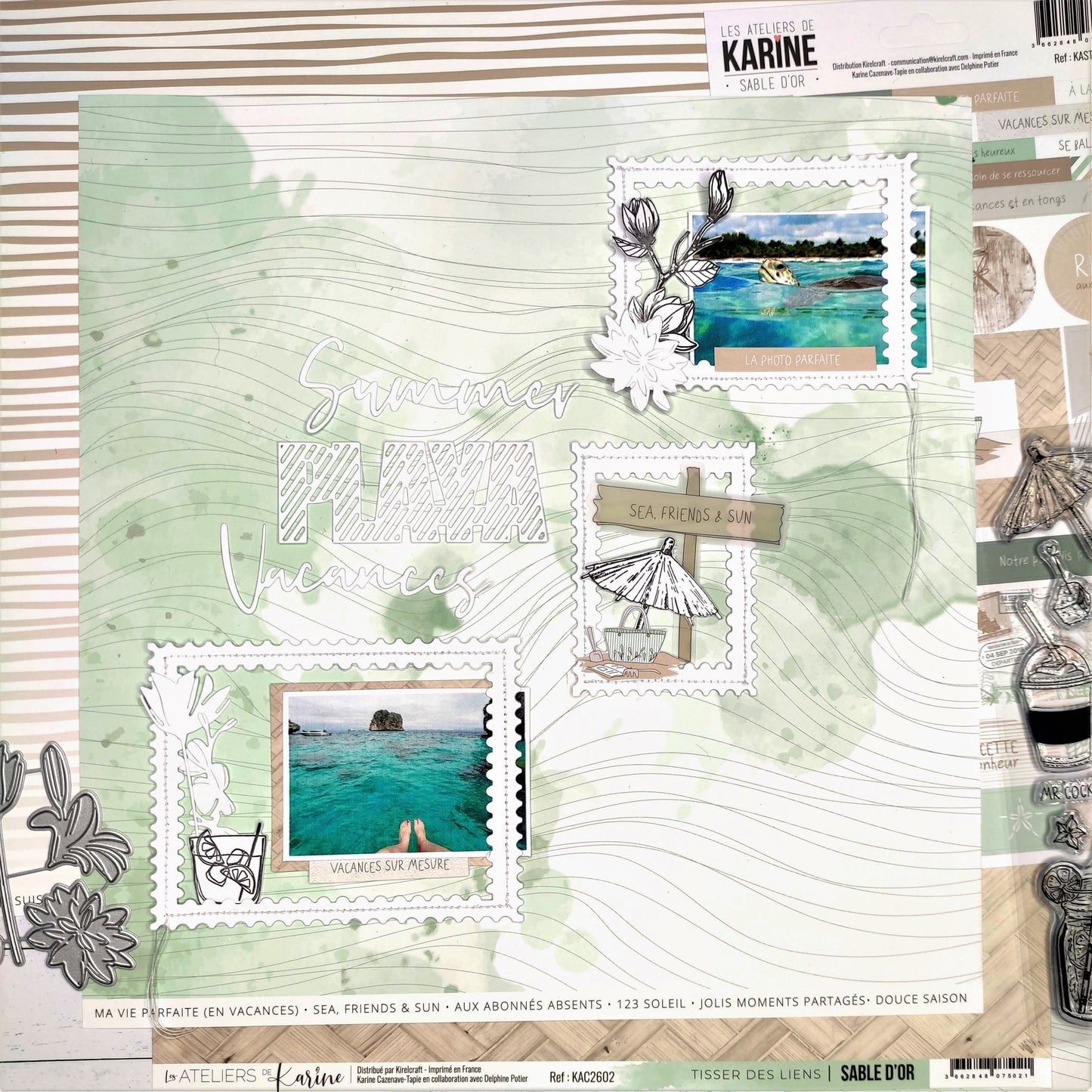 Les Ateliers de Karine - Sable D'Or - Set De Timbres Die Set