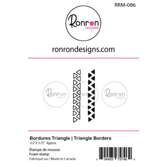 RonRon Designs - Foam Stamp - Triangle Borders