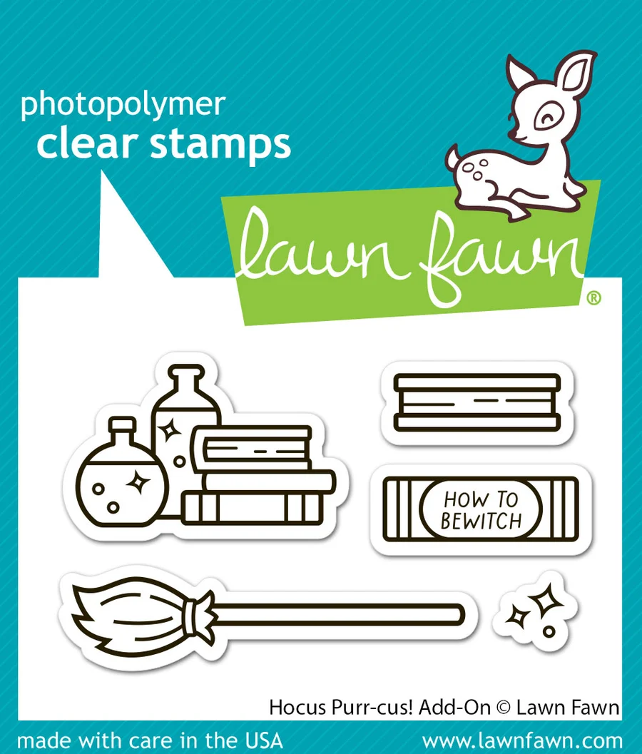 Lawn Fawn - Hocus Purr-cus! Add-On Stamp, Die & Stencil Bundle