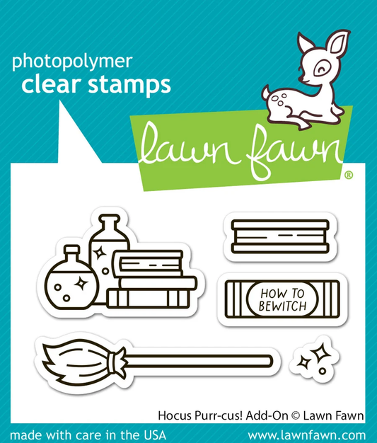 Lawn Fawn - Hocus Purr-cus! Add-On Stamp, Die & Stencil Bundle