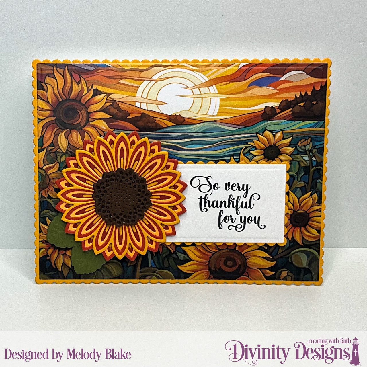 Divinity Designs - Sunflower Layering Combo 2 Die Set