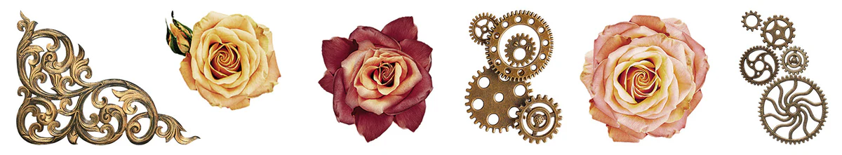 Studio Light - Roses & Gears Stickers