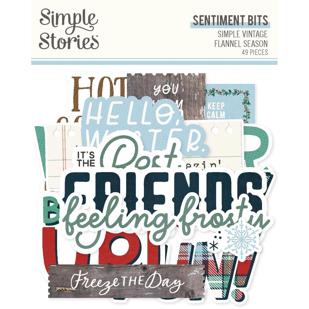 Simple Stories - Simple Vintage Flannel Season - Sentiment Bits