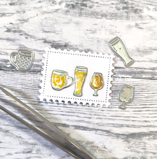 Gummiapan - Beer Glasses Die Set