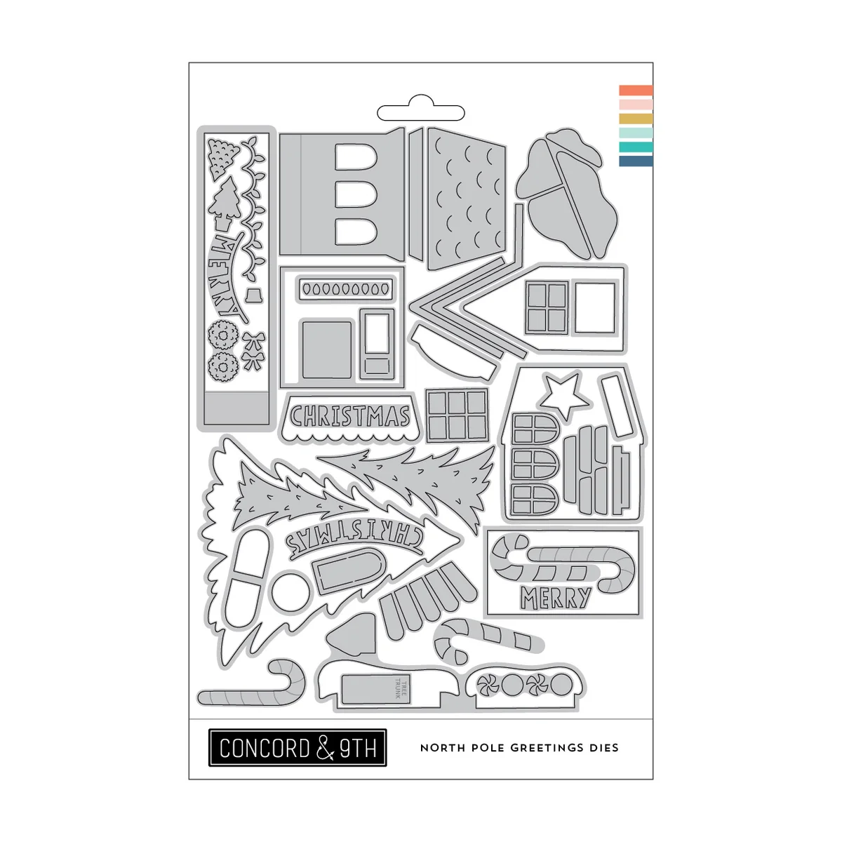 Concord & 9th - North Pole Greetings Stamp & Die Bundle