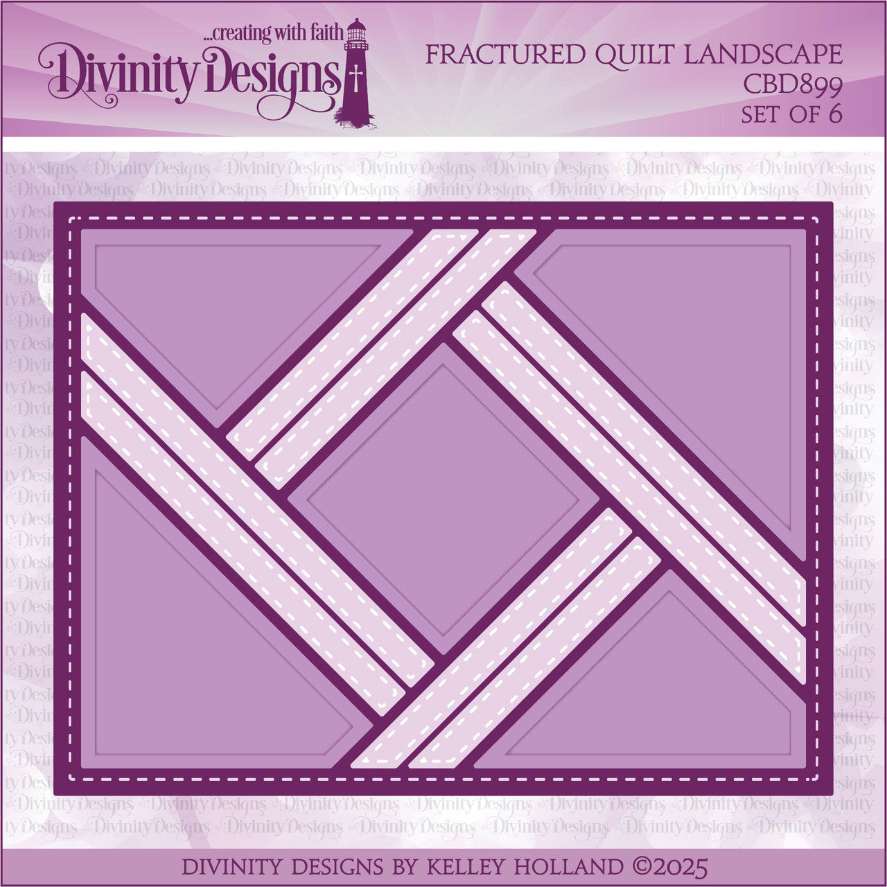 Divinity Designs - Fractured Quilt Landscape Die