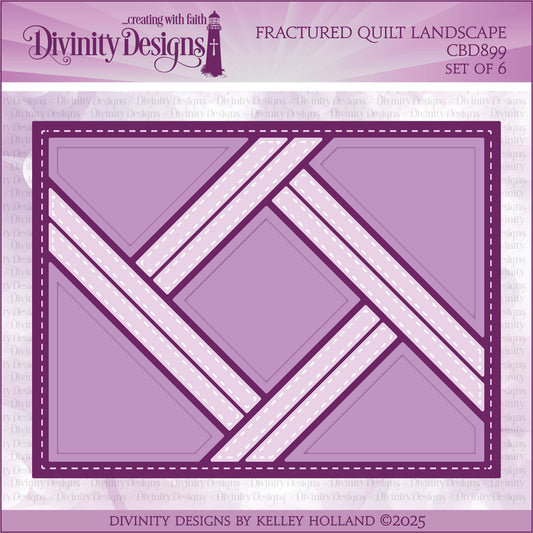 Divinity Designs - Fractured Quilt Landscape Die