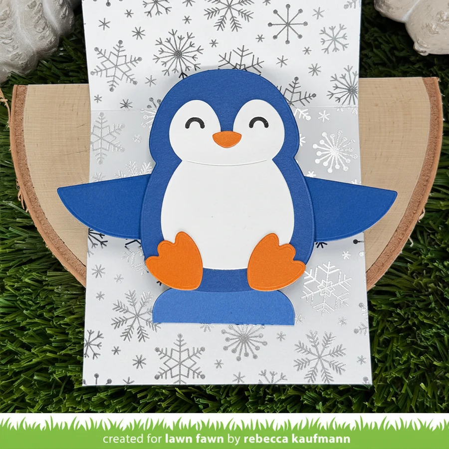 Lawn Fawn - Big Hugs Penguin Die