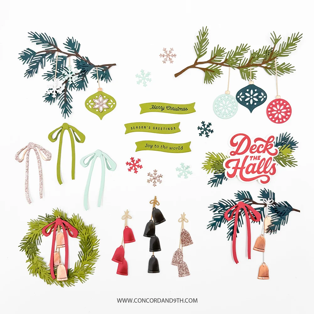 Concord & 9th - Holiday Trimmings Stamp & Die Bundle