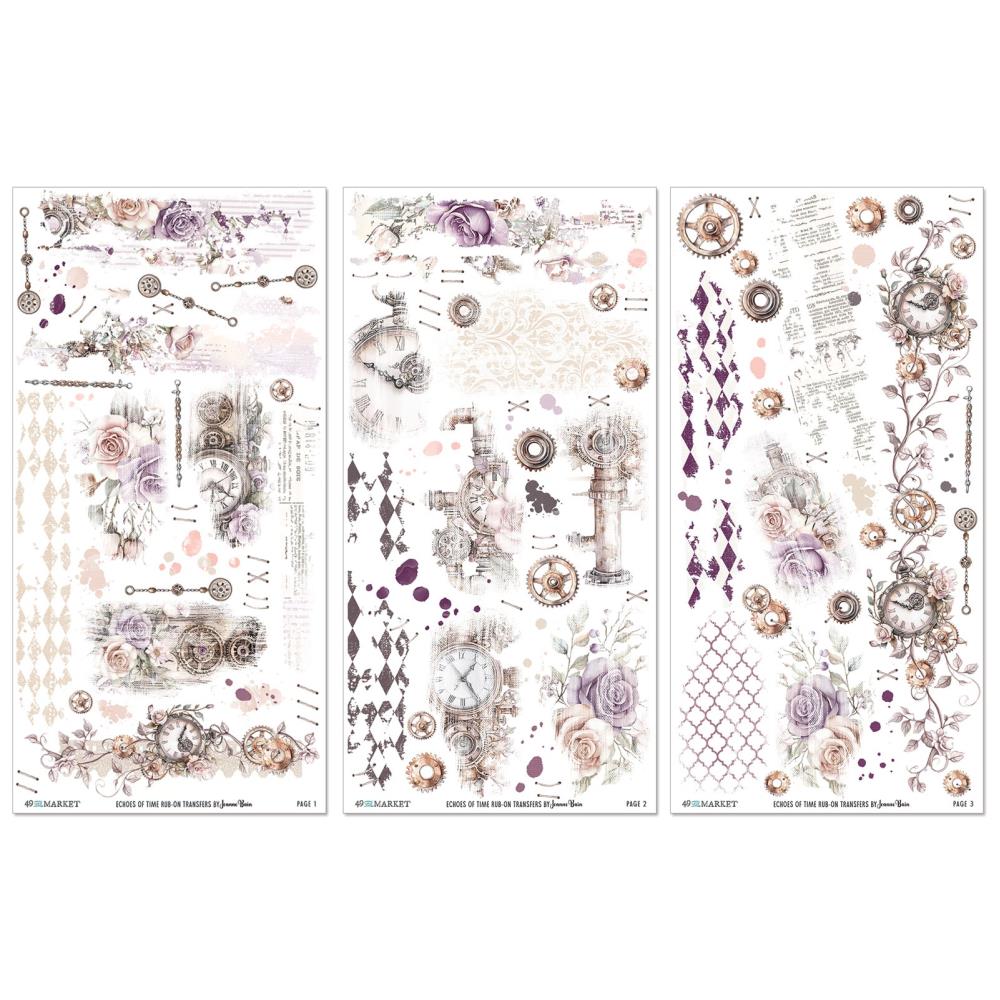 49 and Market - Echoes of Time - Rub-On Transfer Set