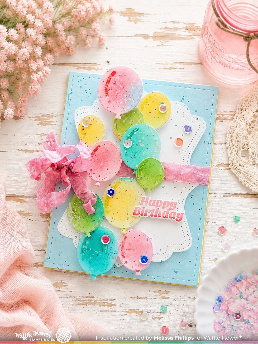 Waffle Flower - Balloon Cluster Die