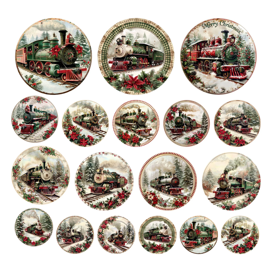 Simply Stated - Victorian Christmas - Trains Ephemera