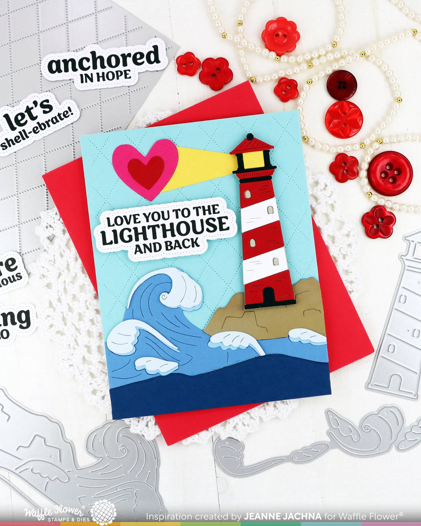 Waffle Flower - Coastline Die-n-stencil Bundle