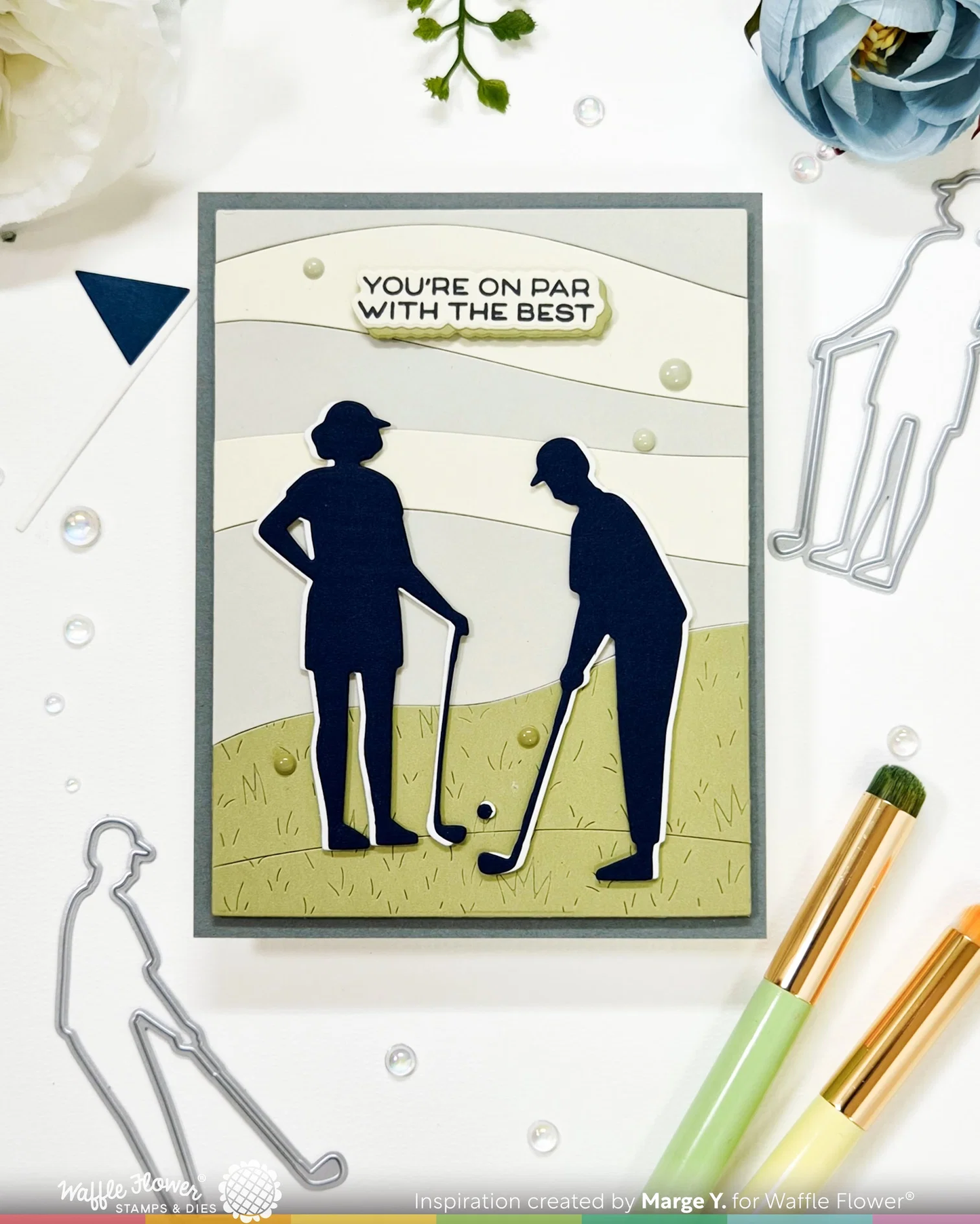 Waffle Flower - Golfing Silhouettes Die Set