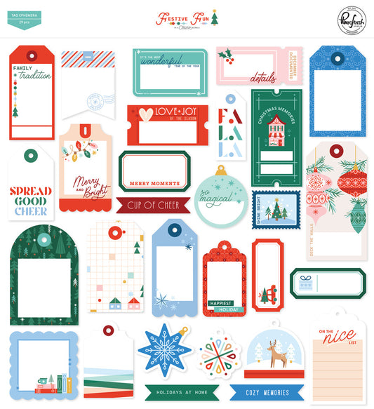 Pinkfresh - Festive Fun - Tag Ephemera