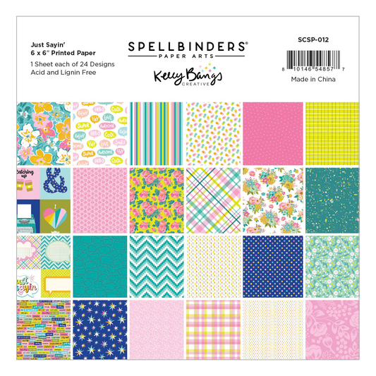 Spellbinders - Just Sayin' - 6x6 Paper Pad