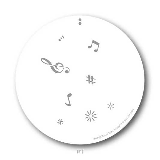 Sunbird Spark - Stencils 360 - Melodic Tunes Stencil