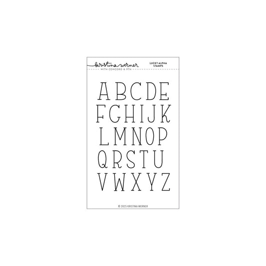 Concord & 9th - Lucky Alpha Stamp Set by Kristina Werner