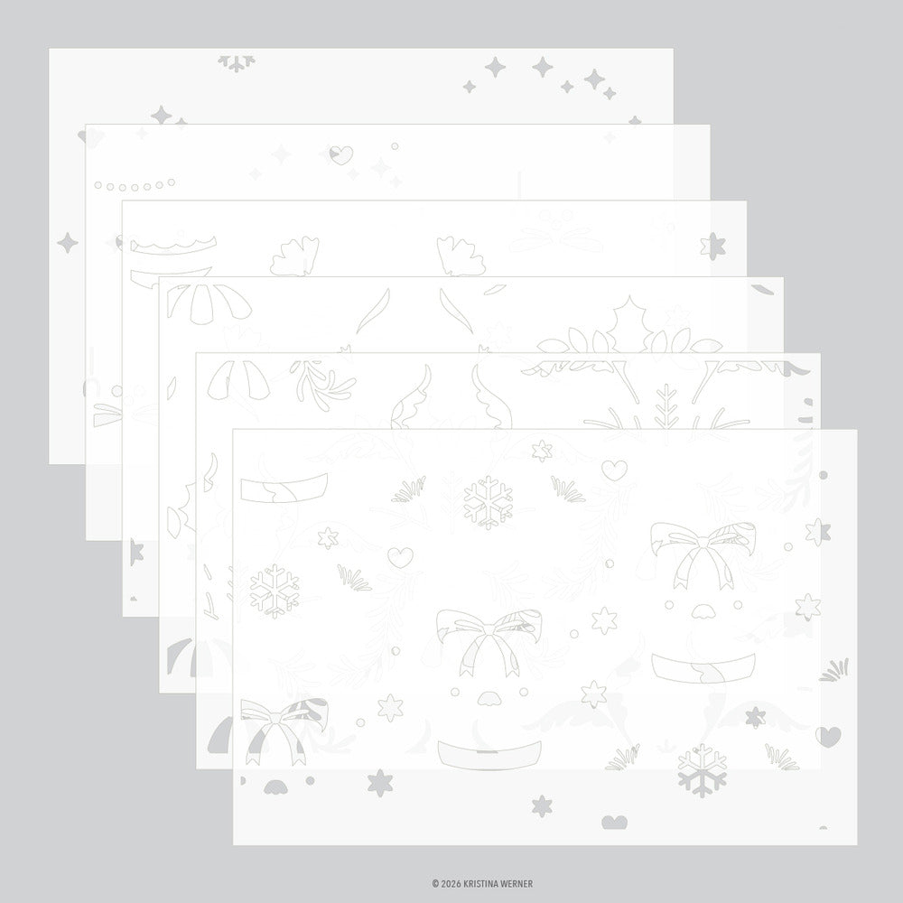 Concord & 9th - Ornamental Christmas Stencil Set by Kristina Werner