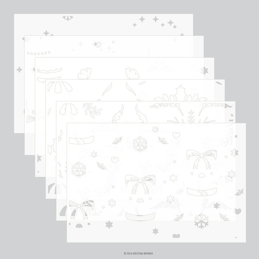 Concord & 9th - Ornamental Christmas Stencil Set by Kristina Werner