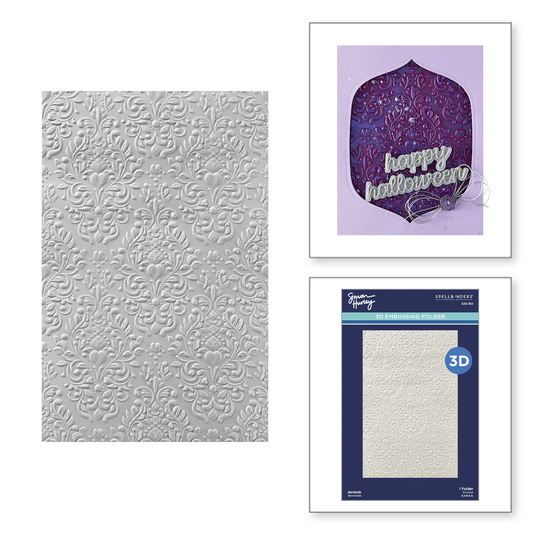 Spellbinders - 3D Embossing Folder - Damask