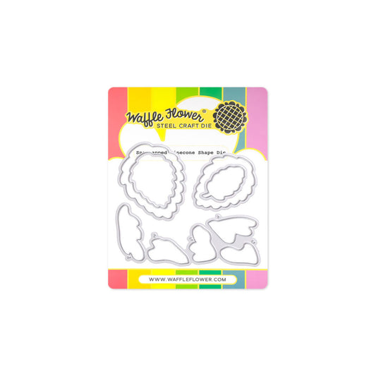 Waffle Flower - Snowcapped Pinecone Shape Die