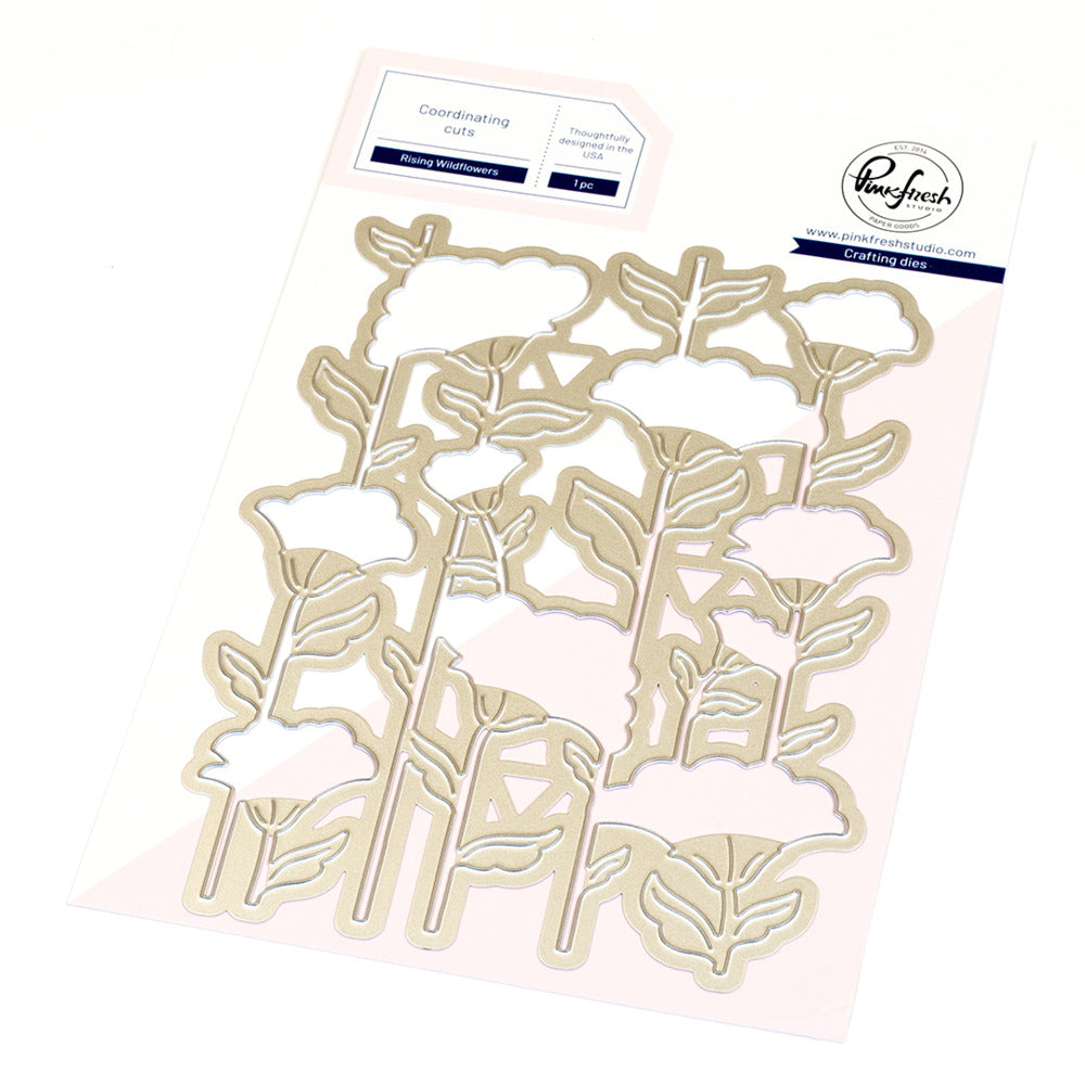 Pinkfresh - Rising Wildflowers Die & Stencil Bundle