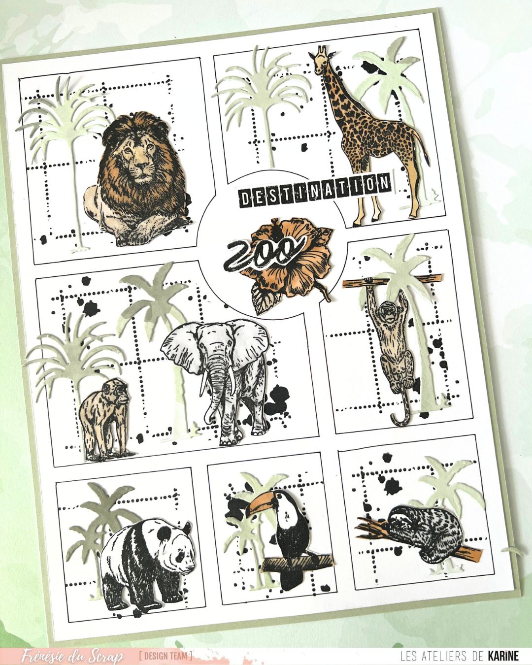 Les Ateliers de Karine - Pura Vida - Timbres A Creer Stamp Set