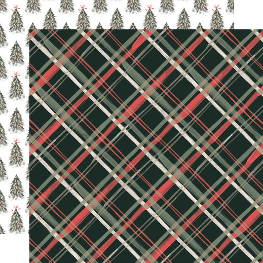 Simple Stories - Mistletoe & Holly - Cardstock: Evergreen Wishes