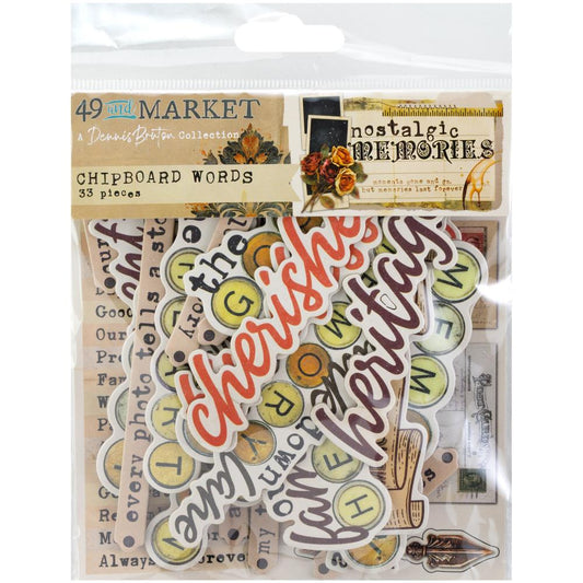 49 and Market - Nostalgic Memories - Chipboard Set