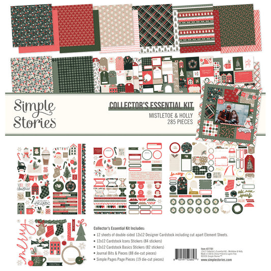 Simple Stories - Mistletoe & Holly - Collector's Essential Kit