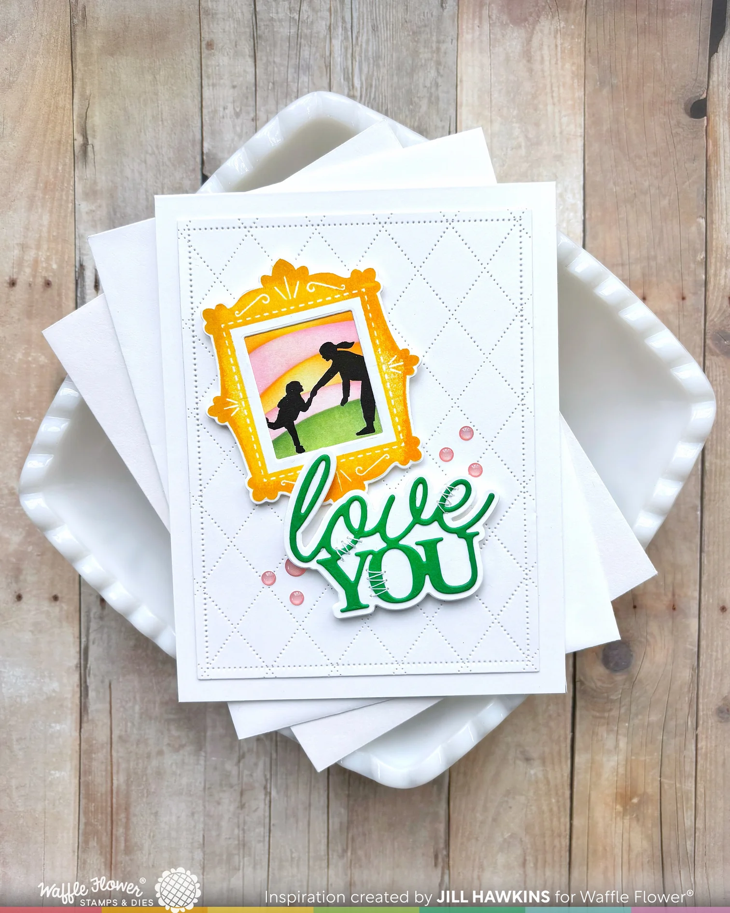 Waffle Flower - Postage Collage - Frames Stamp & Die Bundle