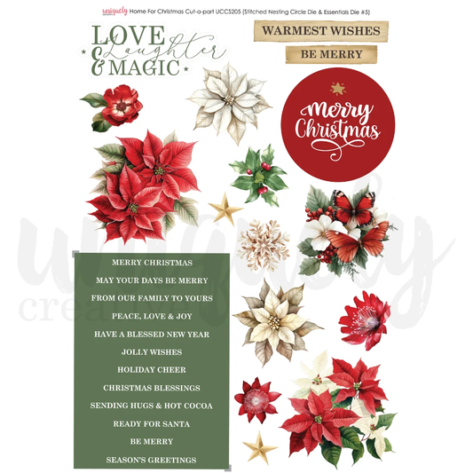 Uniquely Creative - Home for Christmas Cut-A-Part
