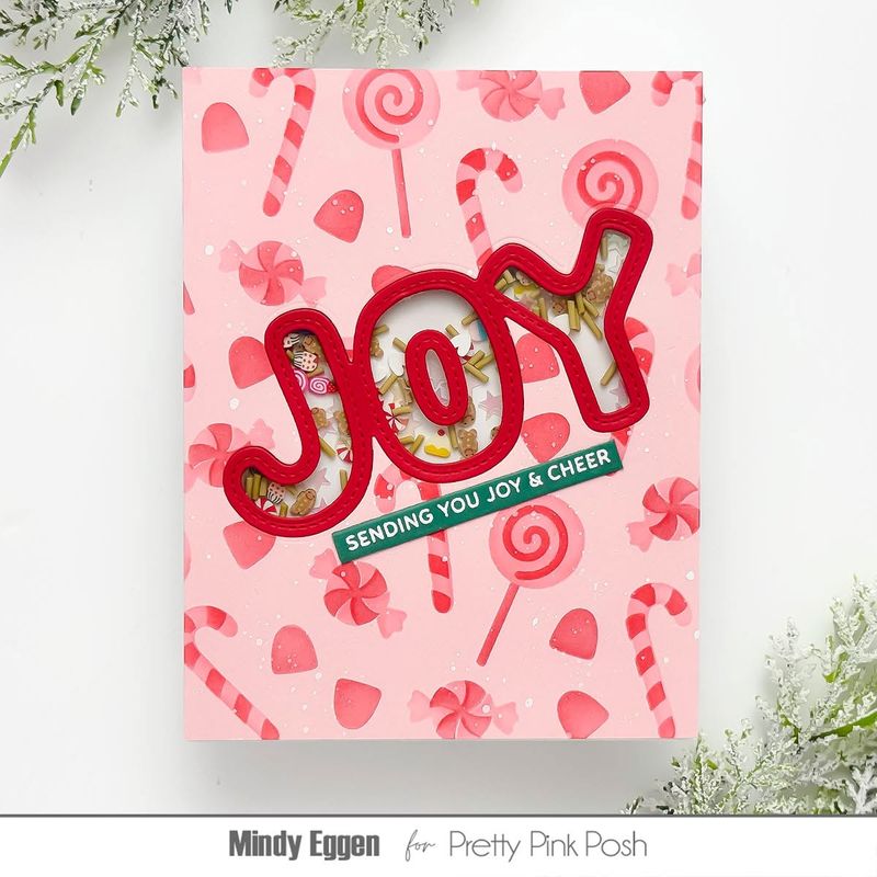 Pretty Pink Posh - Joy Word Shaker Die Set