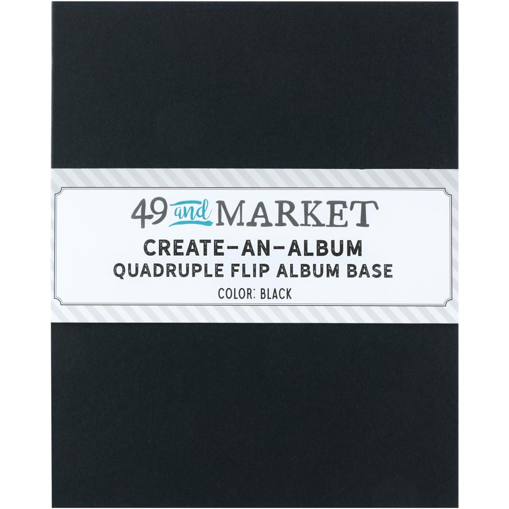 49 and Market - Create-An-Album - Quadruple Flip Album Base: Black
