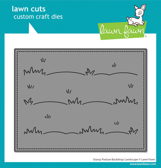 Lawn Fawn - Grassy Pasture Backdrop: Landscape Die