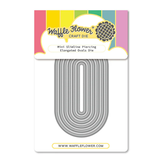 Waffle Flower - Mini Slimline Piercing Elongated Ovals Die Set