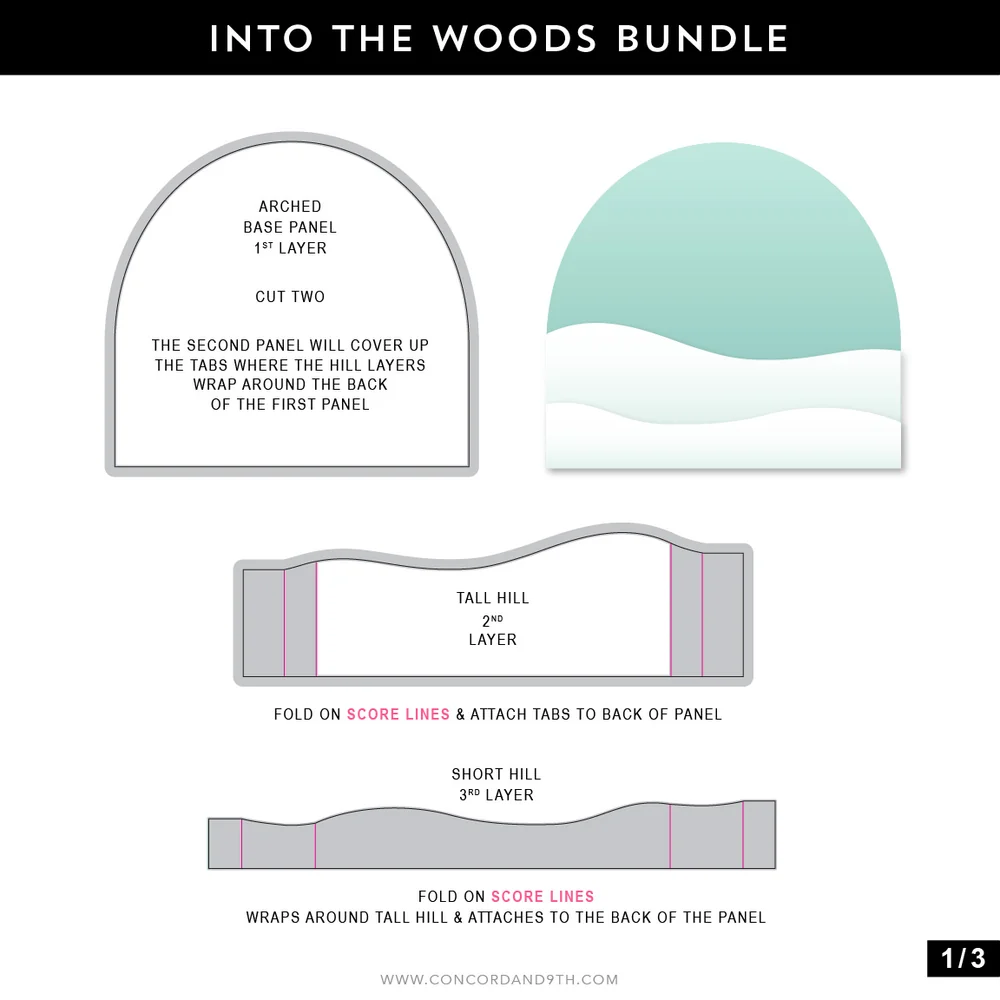 Concord & 9th - Into the Woods Stamp & Die Bundle