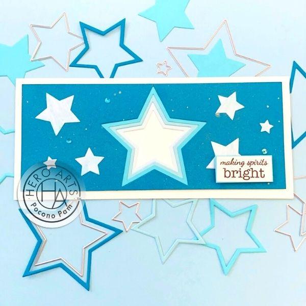 Hero Arts - Infinity Dies - 5 Point Stars