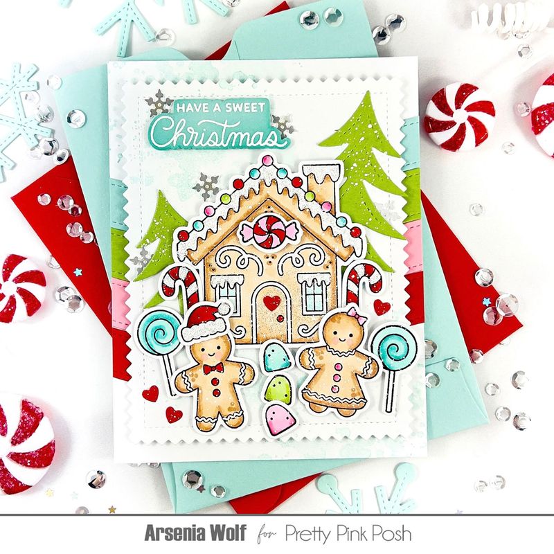 Pretty Pink Posh - Christmas Gingerbread Stamp Set & Die Bundle