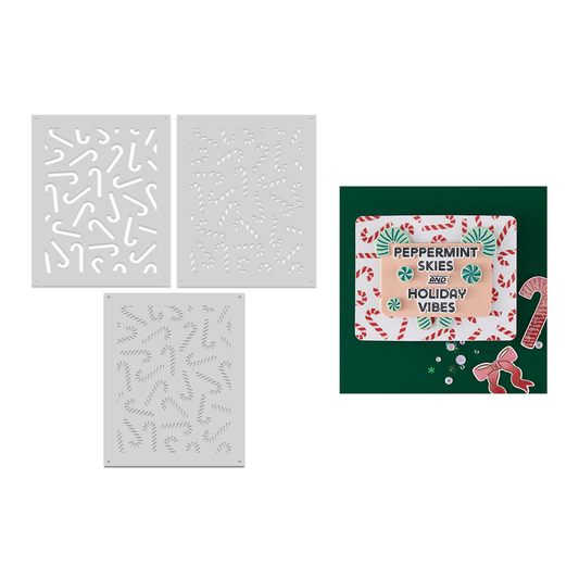 Hero Arts - Candy Cane Toss Up Stencil Set