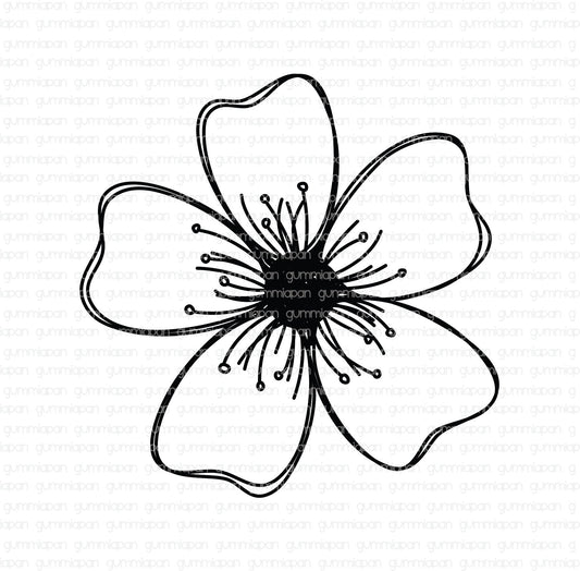 Gummiapan - Doodled Meadow Flower Stamp