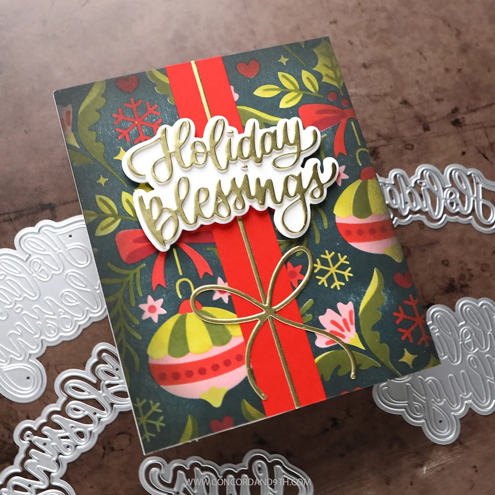 Concord & 9th - Holiday Hugs and Blessings Die Set by Kristina Werner
