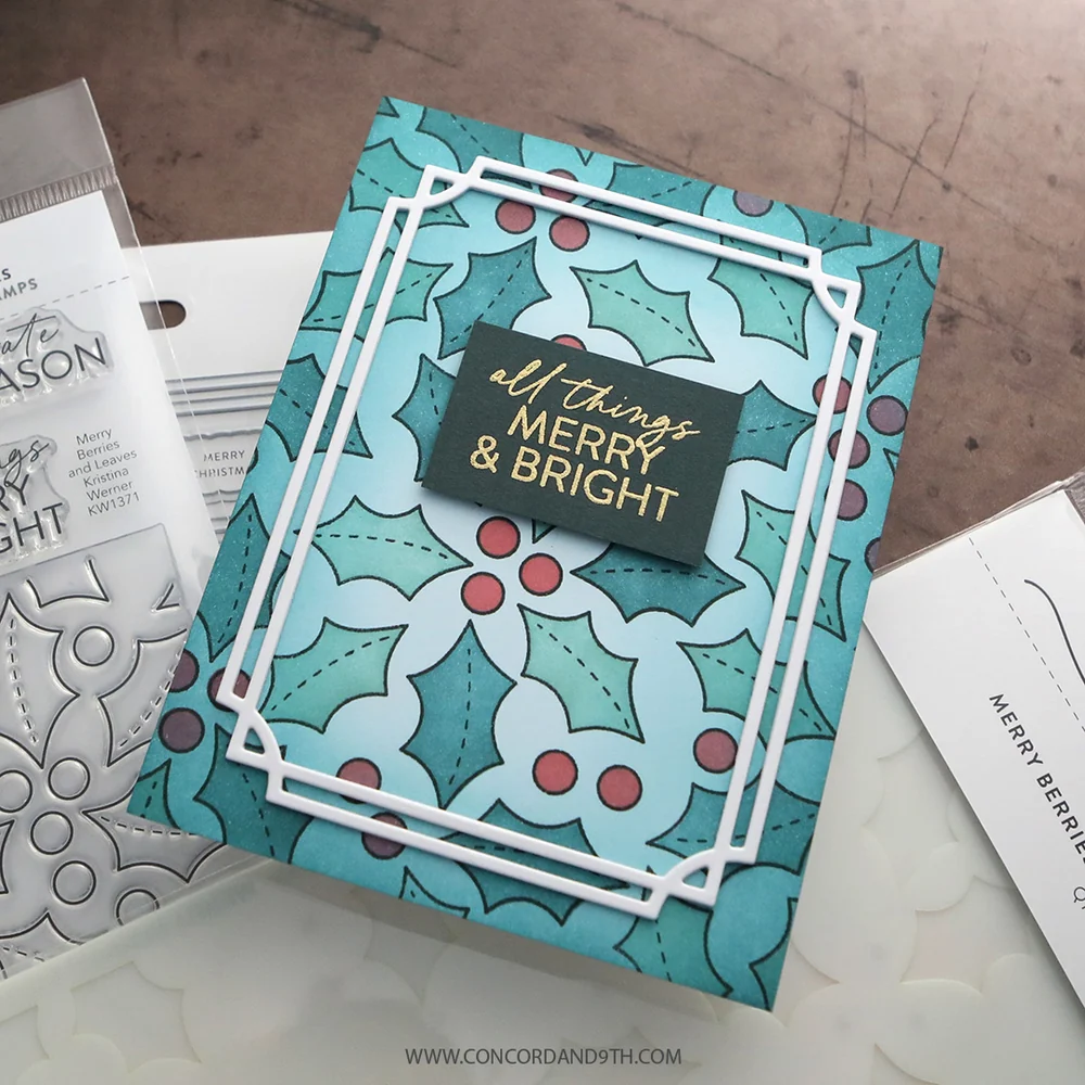 Concord & 9th - Merry Berries and Leaves Stamp Set by Kristina Werner