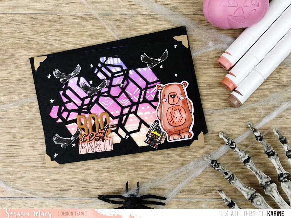 Les Ateliers de Karine - Nude & Wild - Icy Brown Alphabet Stickers