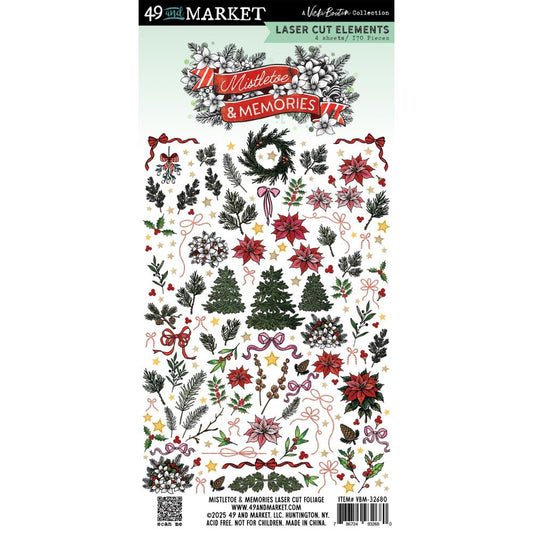 49 and Market - Mistletoe & Memories - Foliage Laser Cut Outs