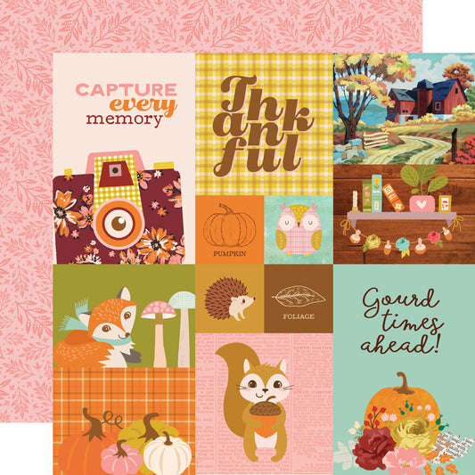 Simple Stories - Pumpkins & Plaid - Cardstock: Combo Elements