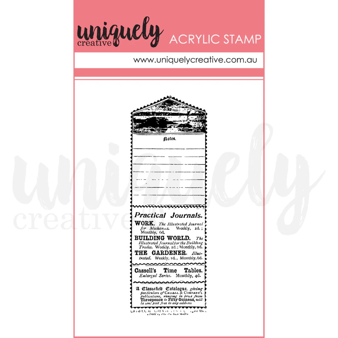 Uniquely Creative - Vintage Advent Mark Making Stamp