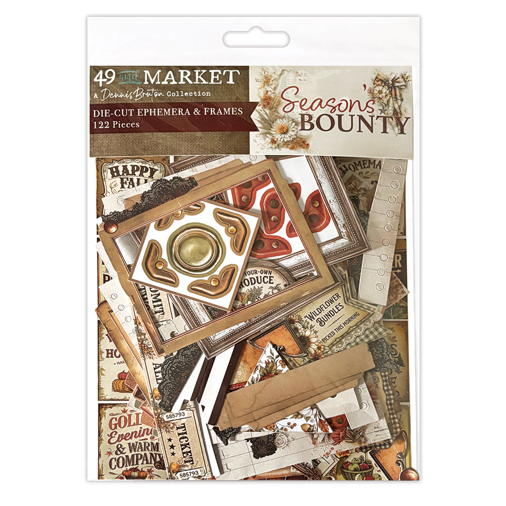 49 and Market - Season's Bounty - Die-Cut Ephemera & Frames