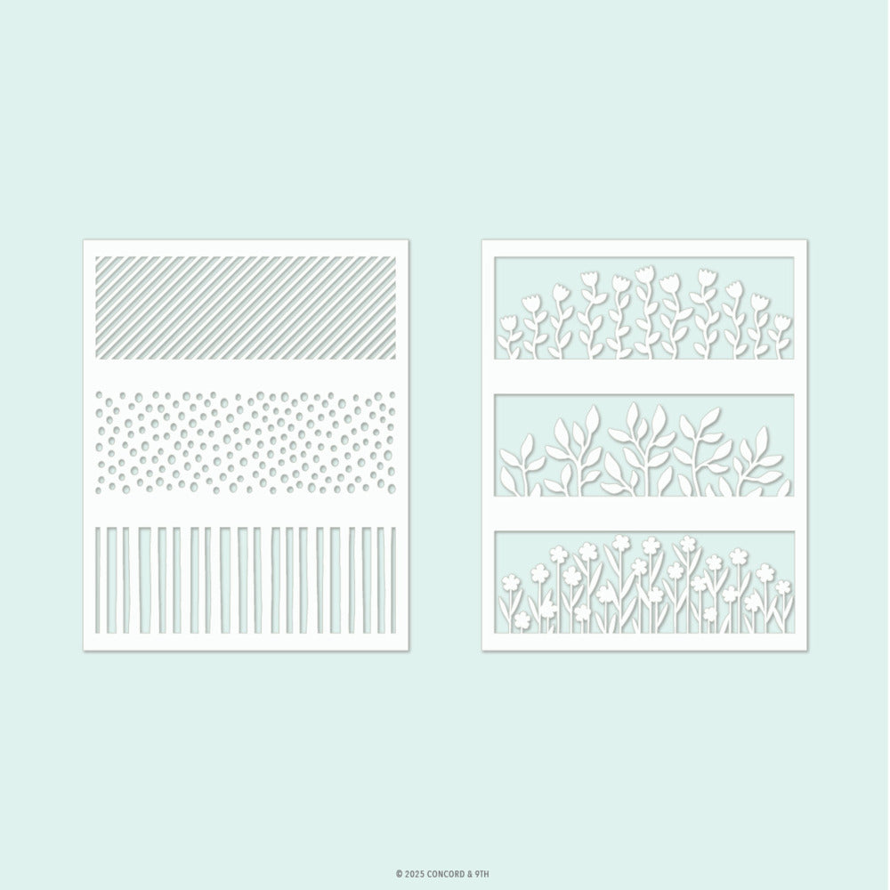 Concord & 9th - Hillside Stencil Pack